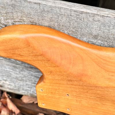 Warmoth Jazz Bass Body, Two Piece Light Alder, Oil Finish image 13