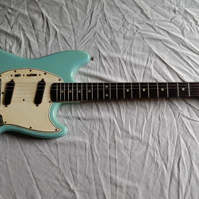 1965 Fender Mustang - Daphne Blue w/Case image 1