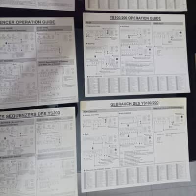 YAMAHA YS200 BOOK MANUAL OPERATION GUIDE SHEET ERRATA FRENCH GERMAN ENGLISH image 6