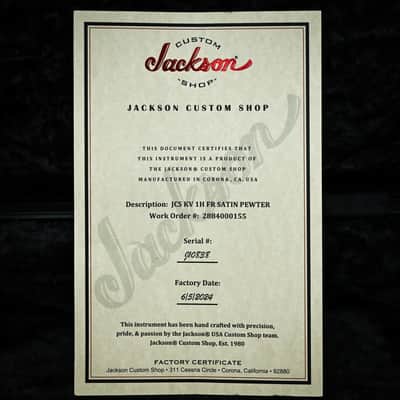 Jackson Custom USA King V FR- Satin Pewter 2025 (J10838) image 6