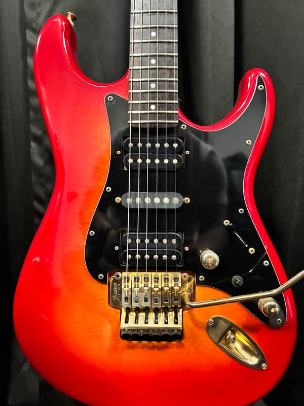 Fender MIJ (Made In Japan) STR-80 HSH EX-TREM E-Series Fujigen 1984-1987 - Cherry Sun Burst image 1