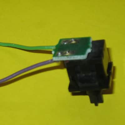 lightly used Boss ON / OFF Foot Switch - black hard plastic on very small green circuit board + green & purple wires for Boss compact size pedals (works fine) came off of a lightly used 2010 SYB5 pedal (NO pedal included / NO other items included) image 17