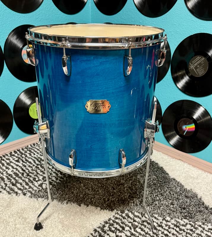 Pearl Export Select 16x16 Floor Tom — Teal Mist — Late 1990s image 1