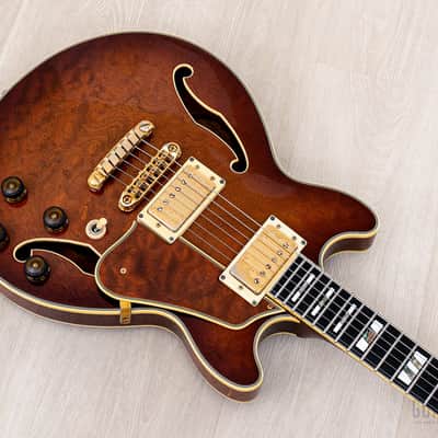 1990 Ibanez Artstar AM200 Burl Mahogany Vintage Semi-Hollow Guitar Antique Violin image 7