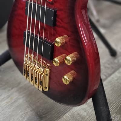 AIO Wolf KTB-5 Bass - Red Burst GS-001 image 11