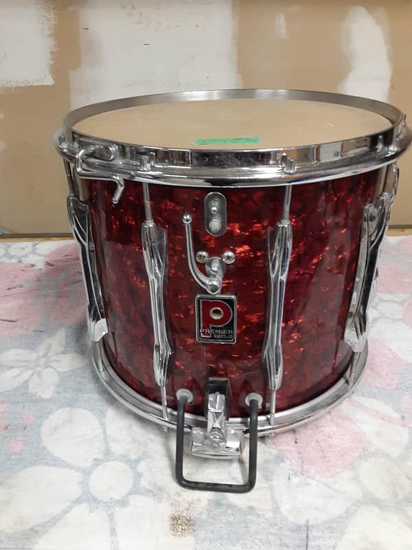 Premier Marching Snare 14x12" 1980s - Red image 1