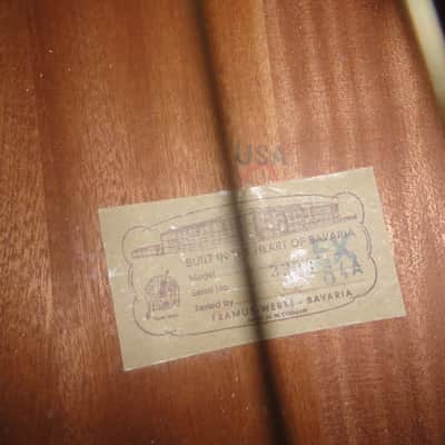 VINTAGE 1964 FRAMUS parlor GUITAR CLASSICAL ACOUSTIC SPANISH NATURAL NYLON 6 STRING image 4