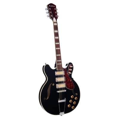 Airline Guitars H77 Black image 8