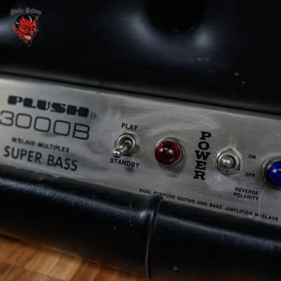 Plush 3000B Guitar / Bass Head 1970's Black image 9