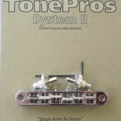 TonePros TP6A-N Standard Aluminum Tuneomatic with Brass Saddles Nickel