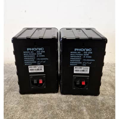 Phonic SE-206 HI-FI Speaker Pair Audio Equipment - Crisp Sound - Good image 6