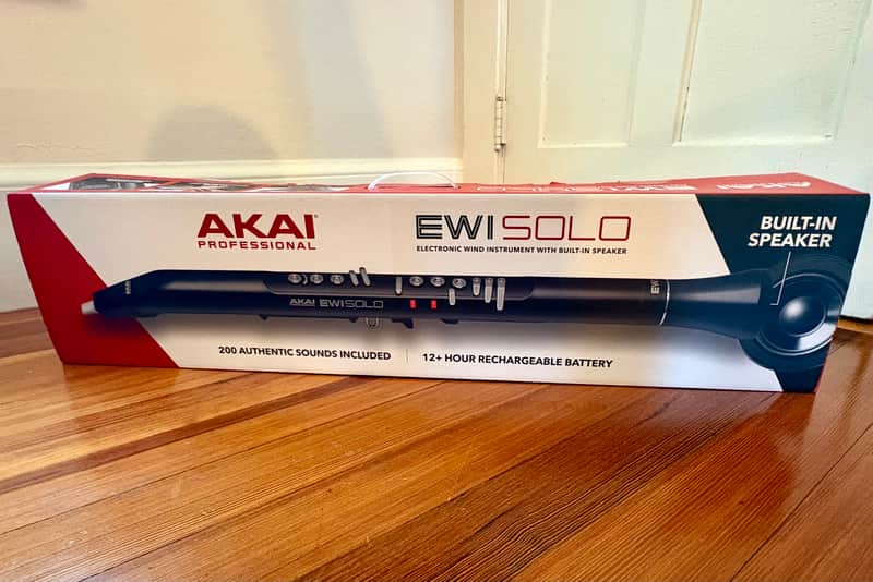 Akai EWI Solo - Professional EWI Solo Electronic Wind Instrument - Standalone with Built-in Speaker 2023 - Black image 1