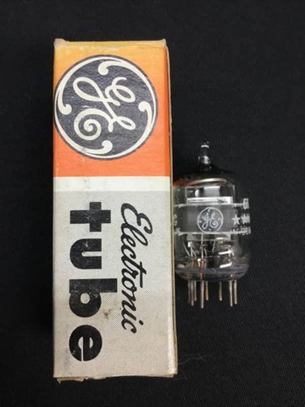 NOS GE 6688 Gray Plate O Getter AUDIO PENTODE VACUUM TUBE Tested USA 8.1970-D image 1