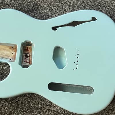 lefty G&L Fullerton ASAT Classic Bluesboy Thinline guitar body Sonic Blue USA image 1