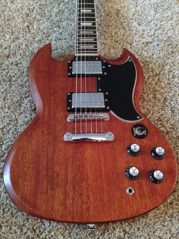 2004 Epiphone 1961 RI SG G-400 Worn Brown - Made in Korea by