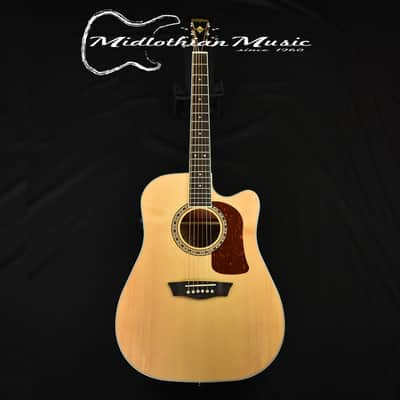 Washburn HD10SCE-0 - Heritage Series - Dreadnought 6-String - Acoustic-Electric Guitar - Natural Gloss image 1