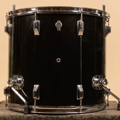 1970s Rogers 16x18 Jet Black Pearl Floor Tom image 9