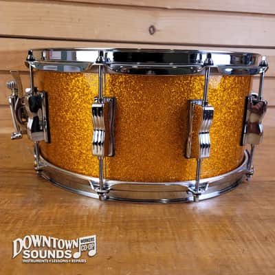 Ludwig Classic Maple Snare Drum - 6.5"x14", Gold Sparkle image 4