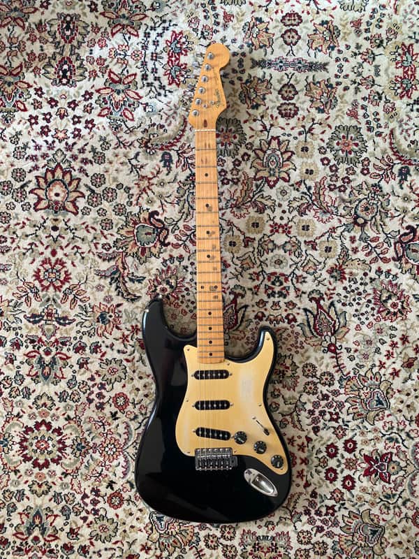 Fender Stratocaster 1987-1988 - Black, MIJ, ST-357, natural relic, many upgrades image 1