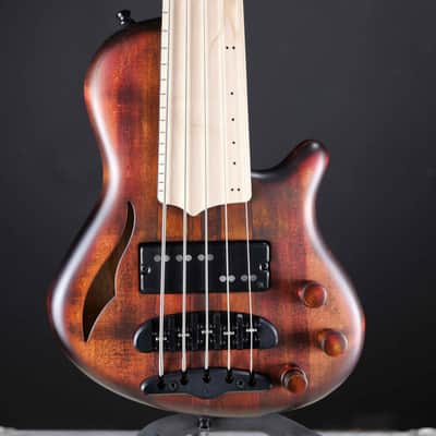 Mayones Cali 5 Fretless Antique Brown Matte image 2