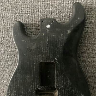 Black Basswood DIY Project Guitar Strat Style Body image 8