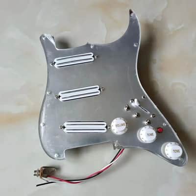 SSS Dual Rails Guitar Stratocaster Style Loaded Prewired Pickguard, Multi Tones Wiring image 1