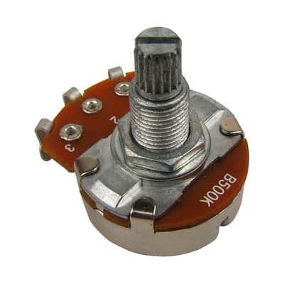 Musiclily Metric Full Size 18mm Split Shaft Linear Taper B500K Guitar Pot Potentiometers (Pack of 2) image 2