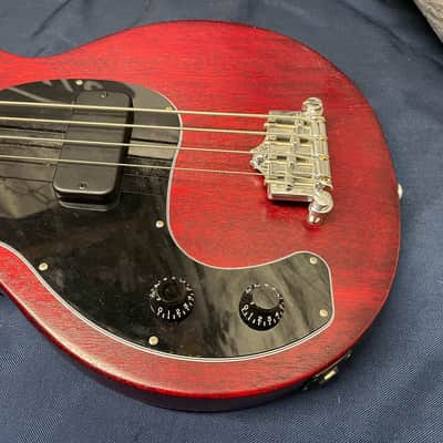 Gibson Lefty Left-Handed Les Paul Junior Tribute Double Cut DC 4-string Bass with Gig Bag 2022 image 5
