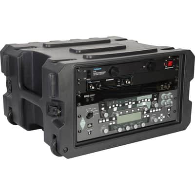 Gator Pro-Series Molded Mil-Grade PE Rack Case; 6U, 19" Deep; w/ Handle & Wheels G-PROR-6U-19 image 1