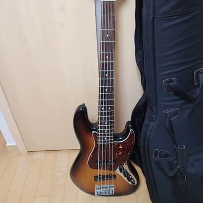Fender Deluxe Active Jazz Bass V 5 string MIM Mexico black GREAT