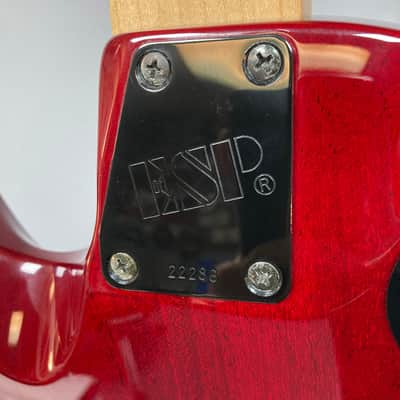 ESP Eclipse 1995 See Thru Red w/Case image 9