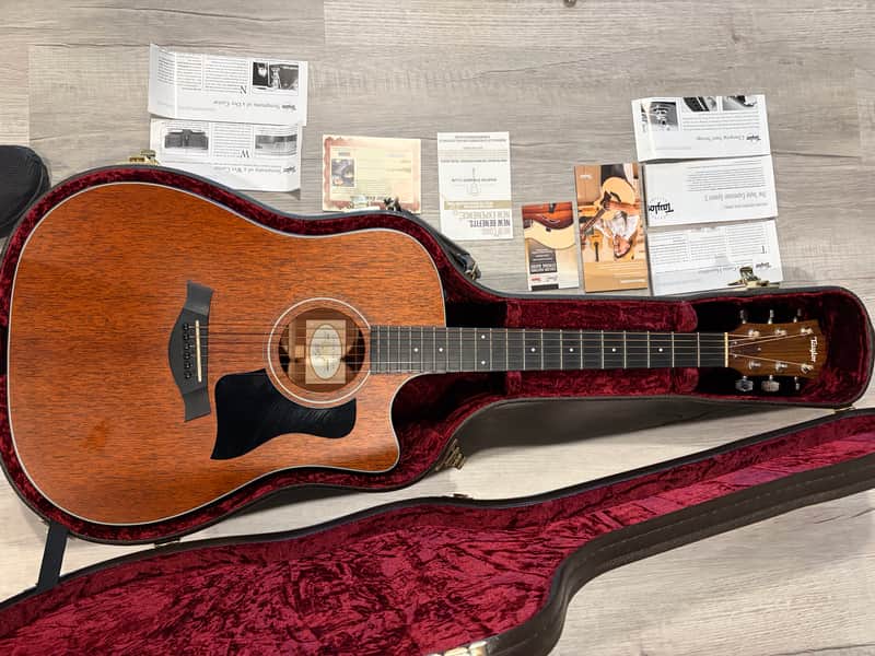 Taylor 320ce Dreadnought w/Cutaway - Mahogany w/ ES2 Electronics image 1