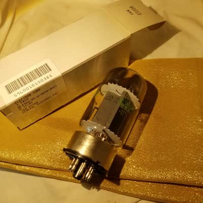 G.E Pair (2) JAN 6550A tNOS AT1000 TESTED Vacuum Tubes military perfect matched pair 0% 500V test premium Beam Power 42 Watt 1986 image 1