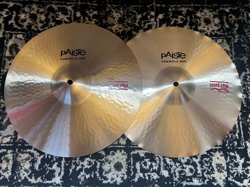 Paiste 15" Formula 602 Classic Sound Edge Hi-Hat Cymbals (Pair) - Traditional image 1