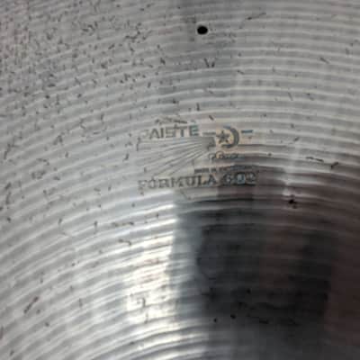 Used Paiste 22" Formula 602 Medium Ride Cymbal W/Rivets image 2