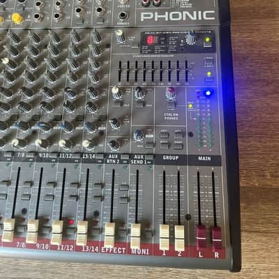 Phonic Am642d 6-mic/line 4-st 2-group Mixer with Digital Efx with box image 8