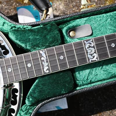 Ome Silver Magican Bluegrass Banjo 5S - emerald image 4