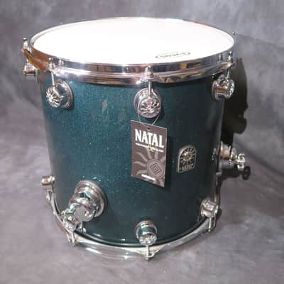 Natal Cafe Racer Poplar Green Sparkle Ex Puddle of Mudd 6 Piece Drum Kit + Hardware image 15