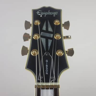 1989 Epiphone Black Beauty 1957 Style Les Paul Custom Modified - Ebony, Made in USA? (First Year Prototype?) image 3