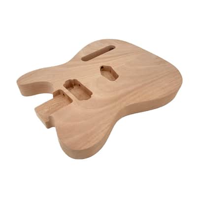 Electric Guitar Body Blank Solid wood Electric Guitar Body Unfinished Project Guitar Body Replacement (Mahogany wood) image 5