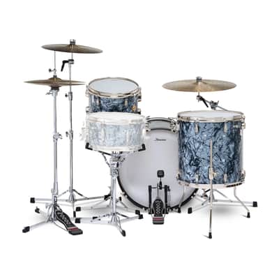 Slingerland Radio King DrumSet 22-13-16 Black Diamond Pearl Wrap image 3