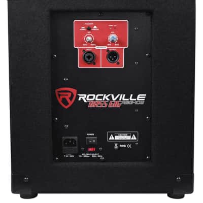 New Rockville RBG10S Bass Gig 10" 1200 Watt Active Powered PA Subwoofer DJ/Pro image 3
