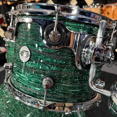 ~RARE!~ DW Design Series 3-Piece 12/16/22 Drum Kit Set in Green Strata FinishPly image 4