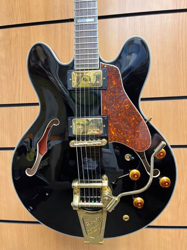 Epiphone Sheraton II – Upgraded w/ Lindy Fralin P92s, Bigsby, Bone Nut w/Hardshell Case image 1