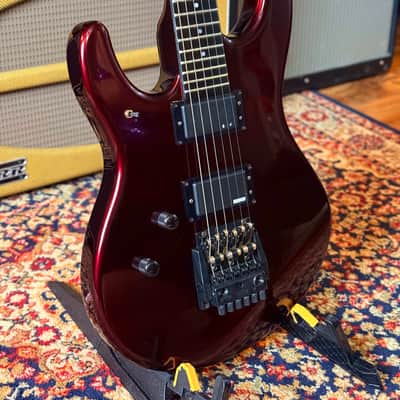 Washburn G20-V Left-Handed – Metallic Red Wine – Setup for Right-Handed Playing – Made in Japan – Very Good Condition – Wonderbar image 3