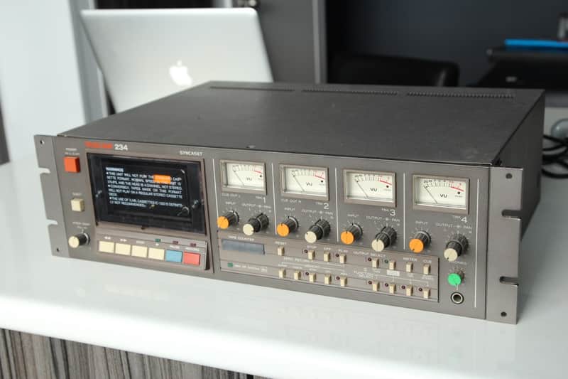Tascam 234 Syncaset 4-Track Cassette Tape Recorder Rackmount