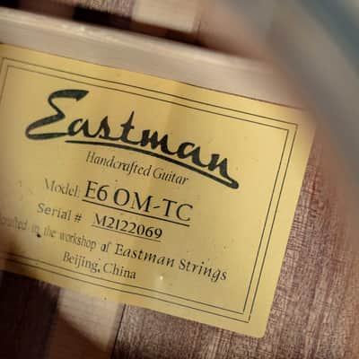 Eastman E6OM-TC LIMITED Thermo-Cured Alpine Spruce/Mahogany Natural Orchestra Model #2069 image 14