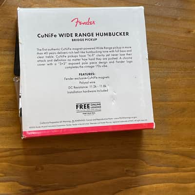 Genuine Fender CuNiFe Wide Range Humbucker WRHB Bridge Pickup - Tele Deluxe, Tele Custom, Starcaster image 6