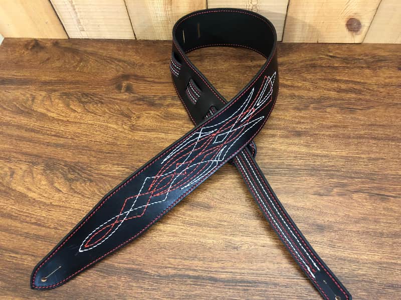 Gecko Leather Works Handmade Guitar/Bass Strap image 1