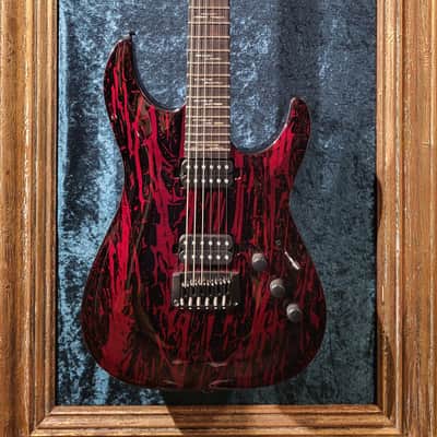 Schecter C-1 Silver Mountain - Blood Moon image 1